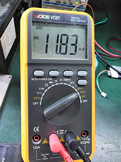 實測接收電流