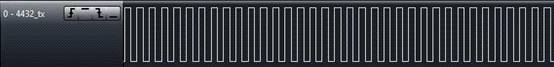 433MHz、1.2Kbps、20KHz 頻偏下 RF4432接收測試波形